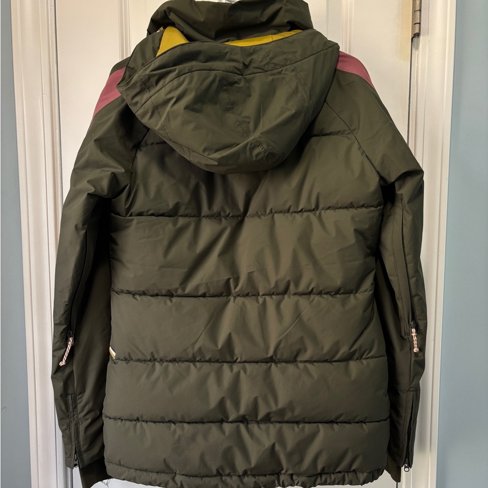 Burton Women's Keelan Ski Winter Jacket Olive Green/Rose Size XS - Picture 3 of 13
